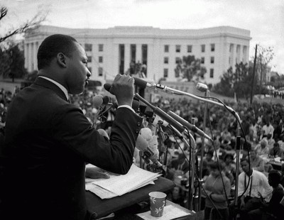 M. Luther King au State Capitol, Alabama, 1965