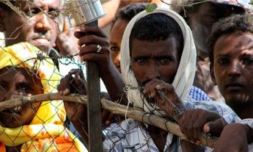 Des réfugiés érythréens au camp de Shagarab, au Soudan du Nord