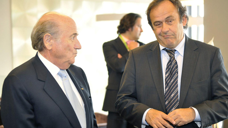 Sepp Blatter et Michel Platini