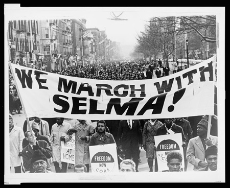 Marche de solidarité à Harlem