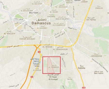 Situation du camp de Yarmouk à Damas