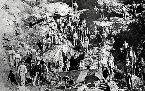 Ouvriers mineurs à Sérifos en 1916