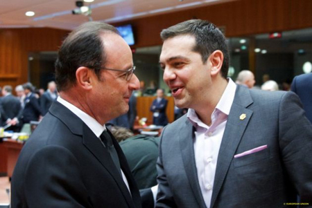 Hollande en Grèce ce 22 octobre: demande-t-il à Tsipras de soutenir ses contre-réformes?