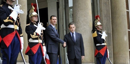 Nicola Sarkozy recevait, en juillet 2008, Bachar al-Assad à l'Elysée