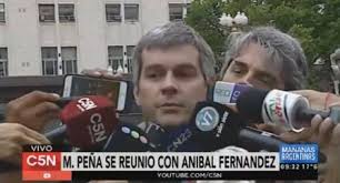 Rencontre entre Anibal Fernandez (péroniste) et Marco Pena (macriste), le 28 novembre 